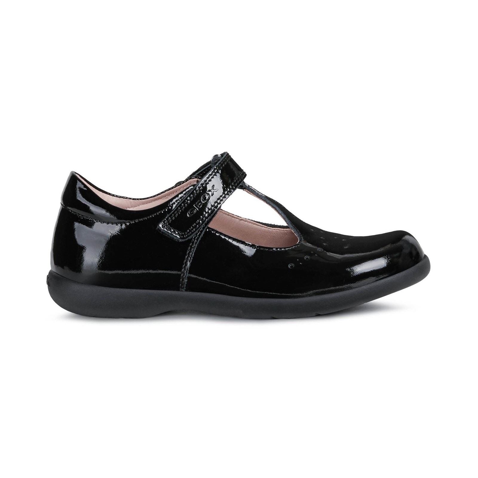 Geox Naimara Leather Black Patent Shoes