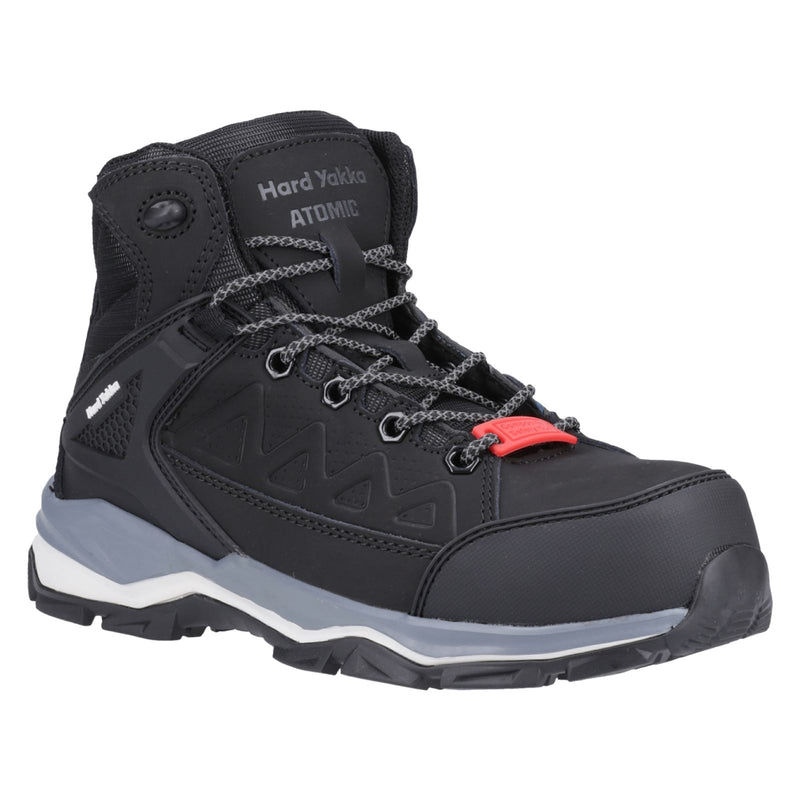 Hard Yakka Atomic Leather Black Safety Boots