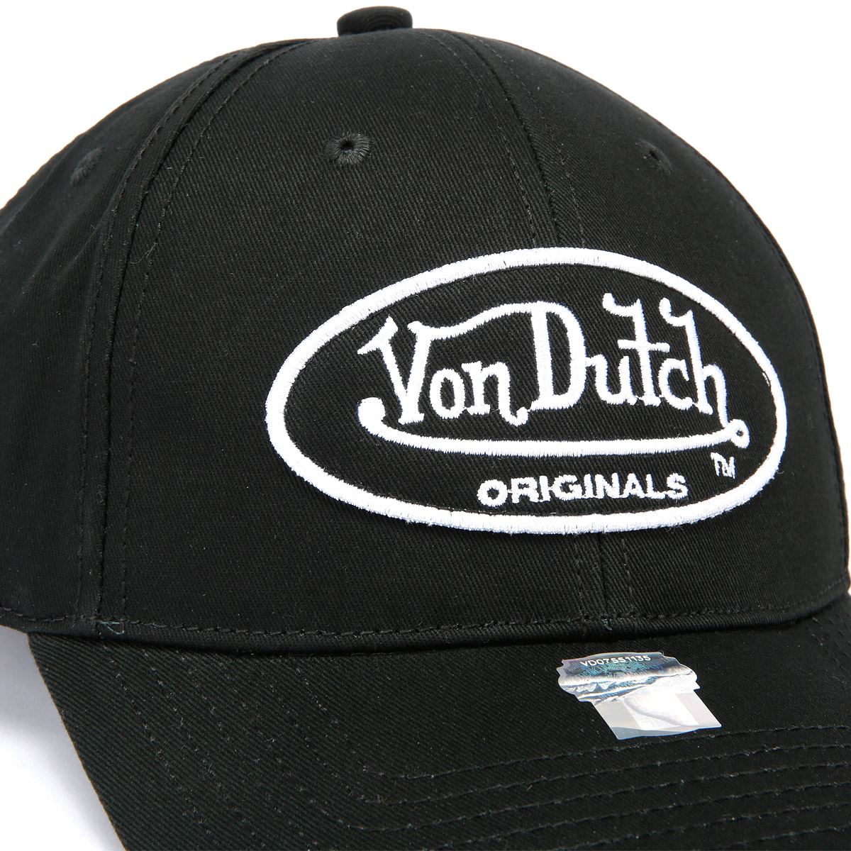Von Dutch Baseball Cotton Black Cap