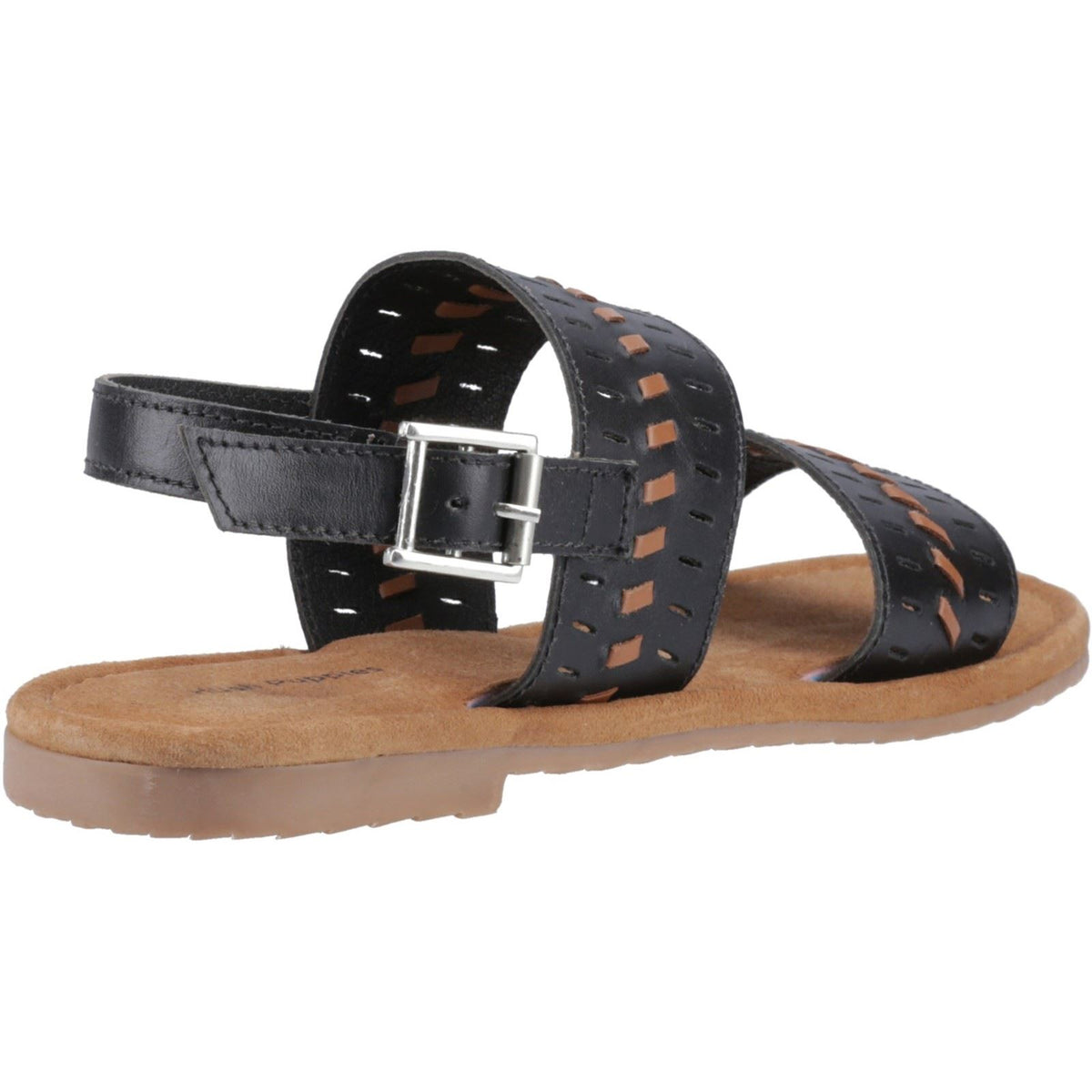 Hush Puppies Hadley Leather Women's Black Sandals
