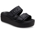 Crocs Brooklyn Synthetic Women's Black Sandals