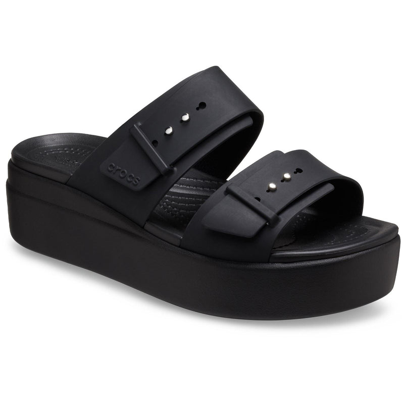 Crocs Brooklyn Synthetic Women's Black Sandals