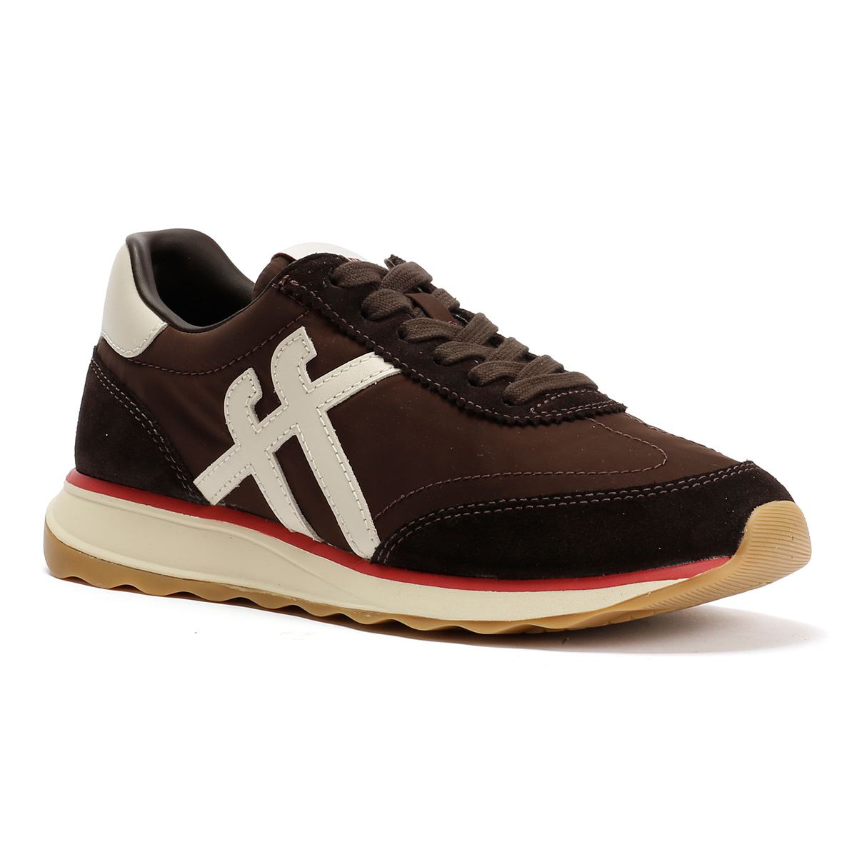 FitFlop Retro-Q FF Nylon Women's Chocolate Brown/Paris Beige Trainers