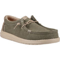 HEYDUDE Wally Workwear Synthetic Blend Men's Dusky Green/Irish Cream Moccasins Shoes