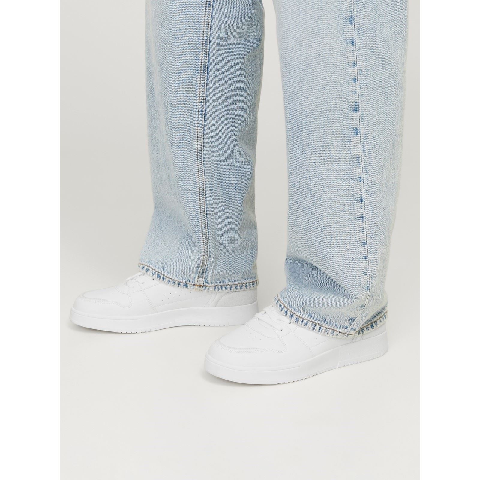 Jack & Jones Ealing Synthetic Men's White Silver Trainers