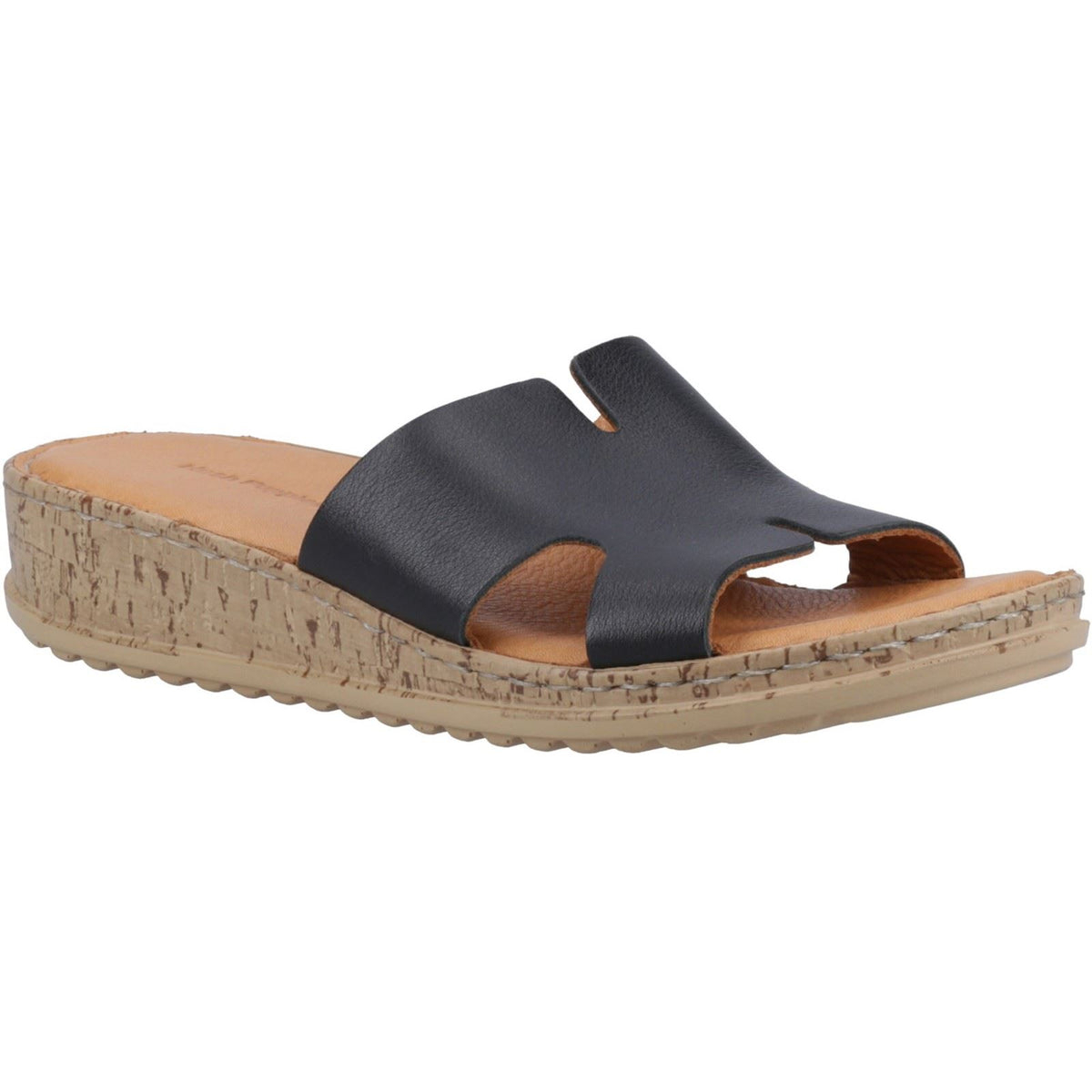 Hush Puppies Eloise Leather Women's Black Sandals