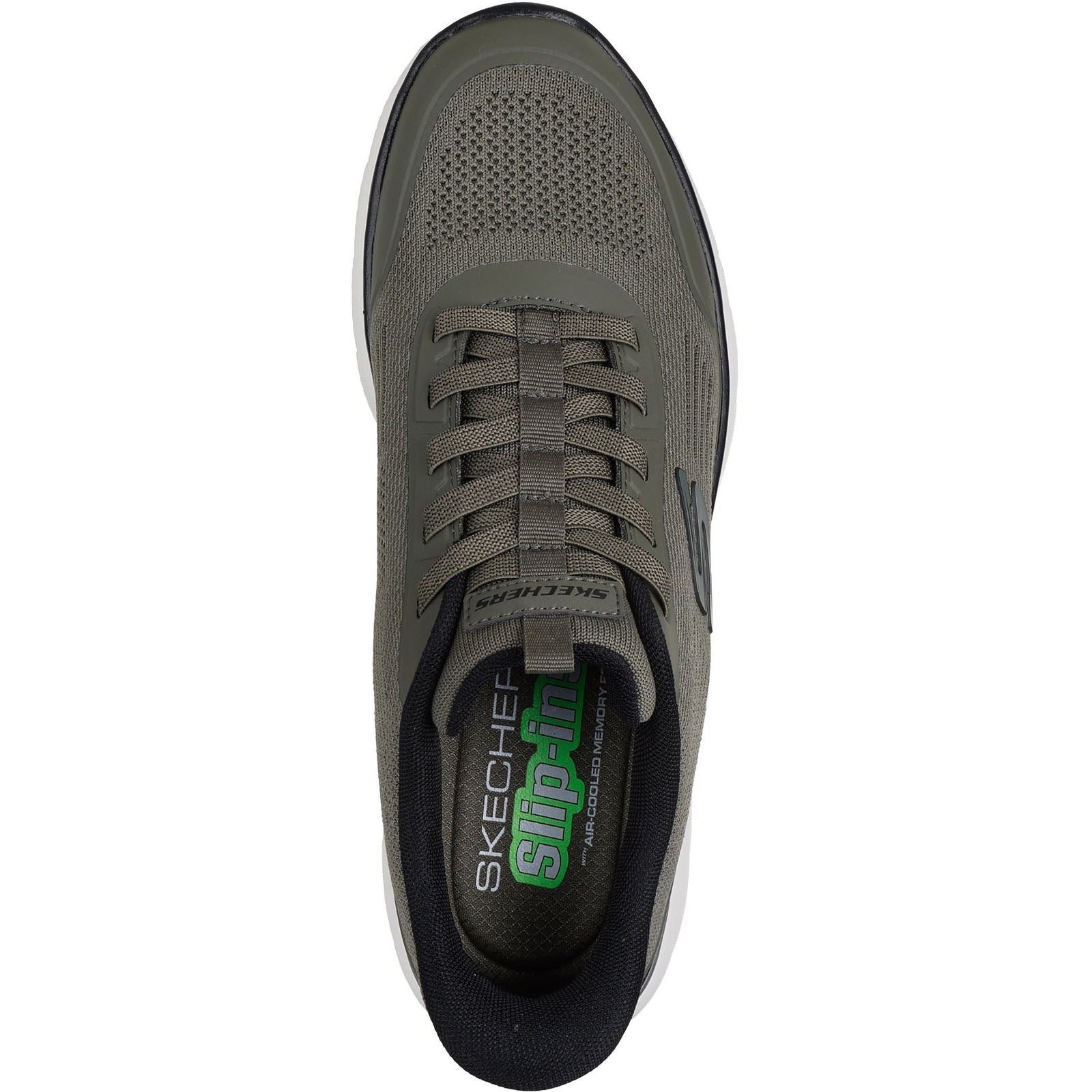 Skechers Summits Leyter Textile Men's Olive/Black Trainers