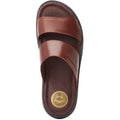 Base London Maven Leather Men's Burnt Brown Sandals