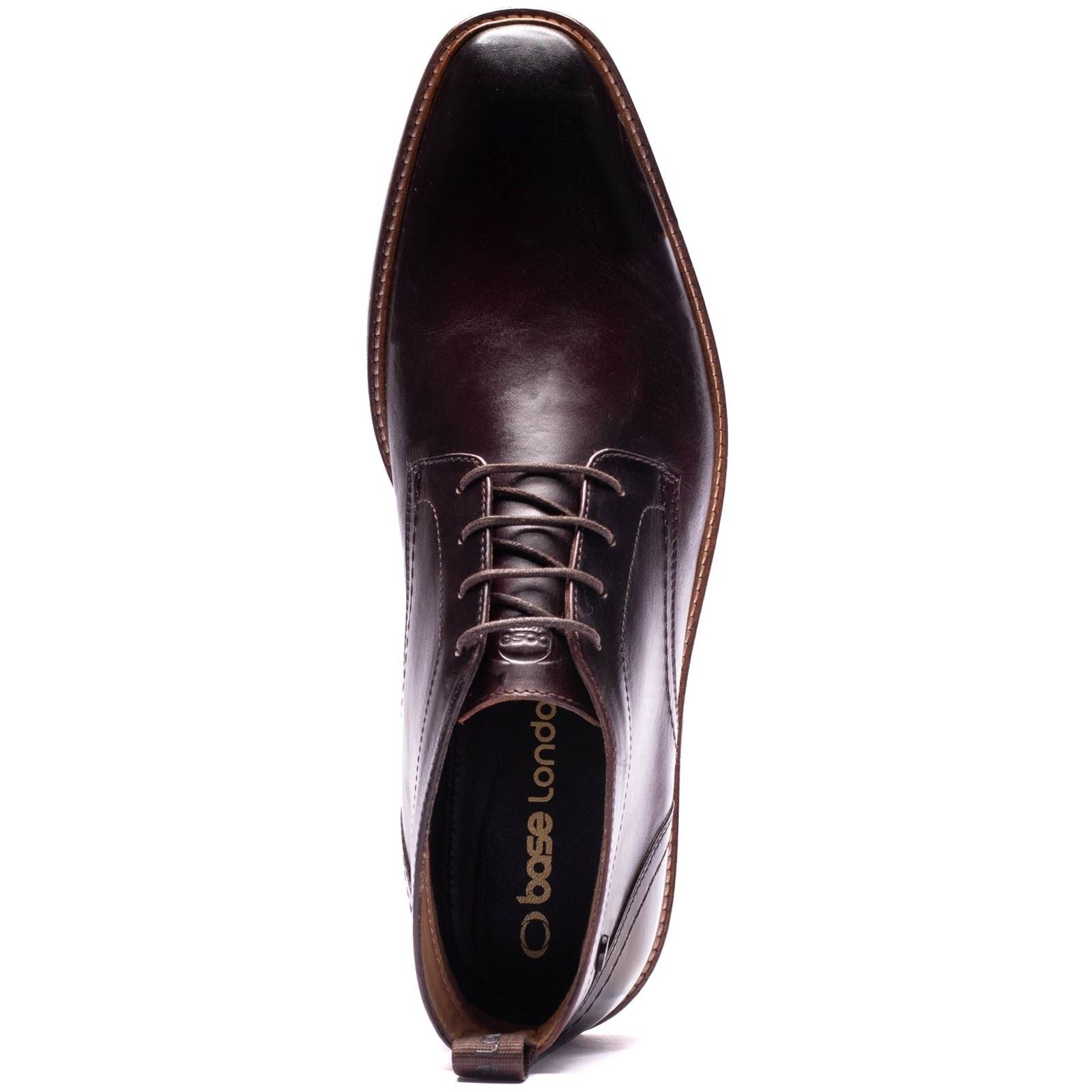 Base London Belgrave Leather Men's WASHED BROWN Ankle Boots
