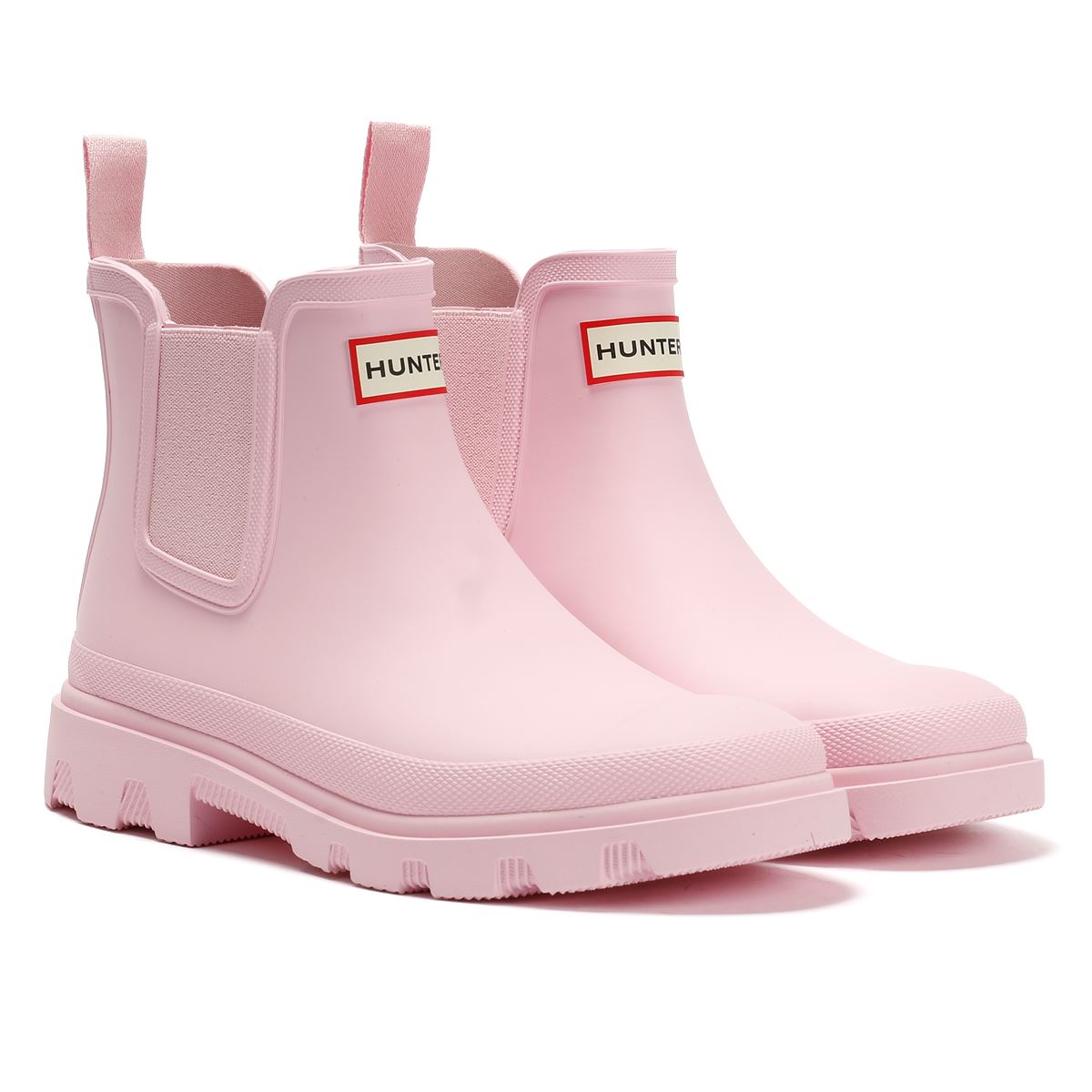 Hunter Downpour Chelsea Rubber Women's Parfait Pink Wellington Boots