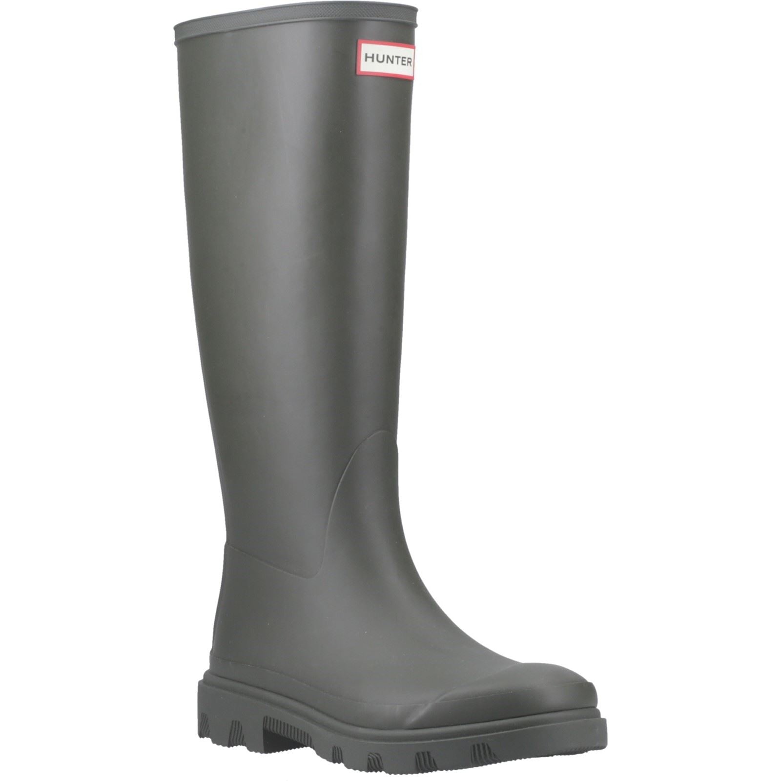 Hunter Downpour Tall Boot Rubber Men's Dark Olive Wellington Boots