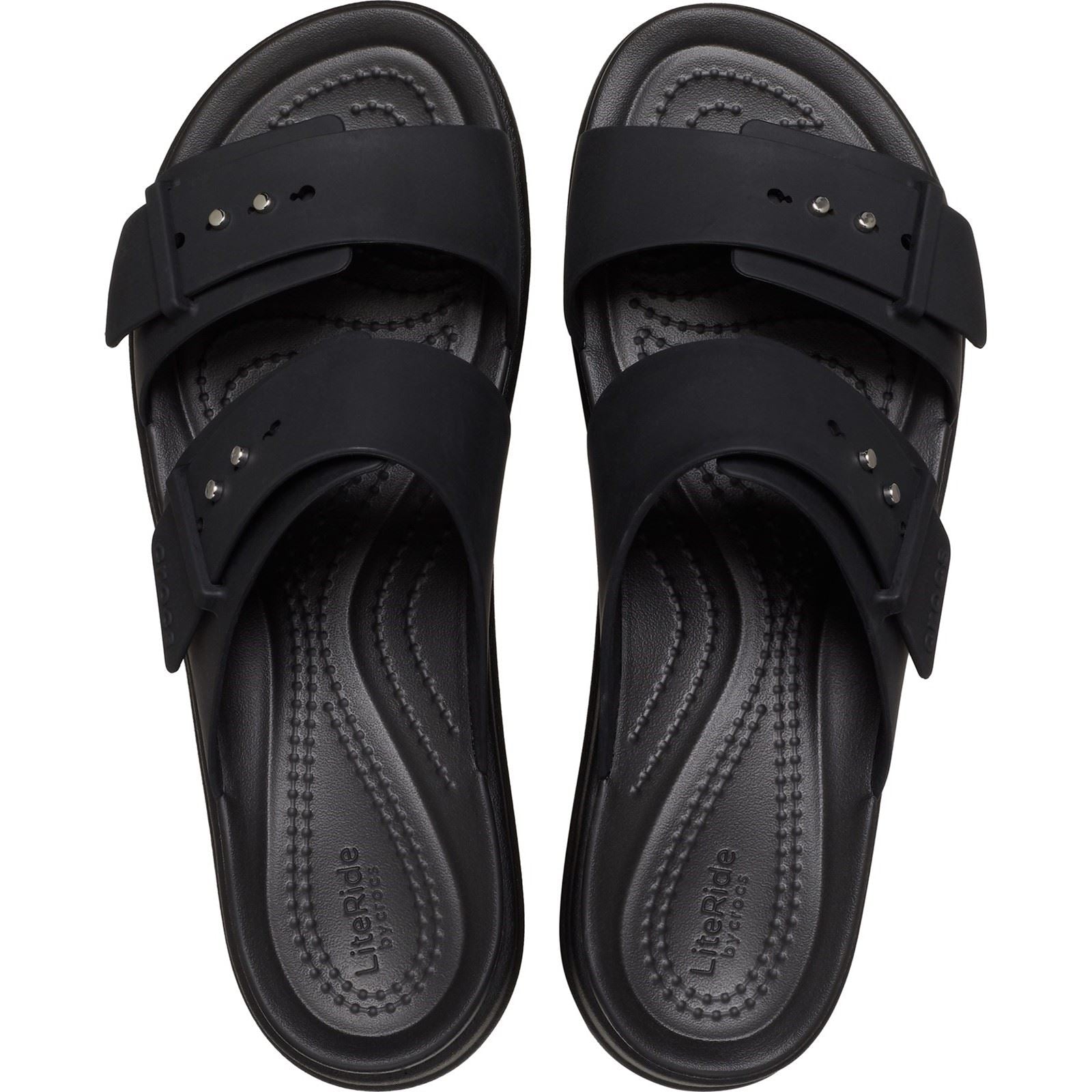 Crocs Brooklyn Synthetic Women's Black Sandals