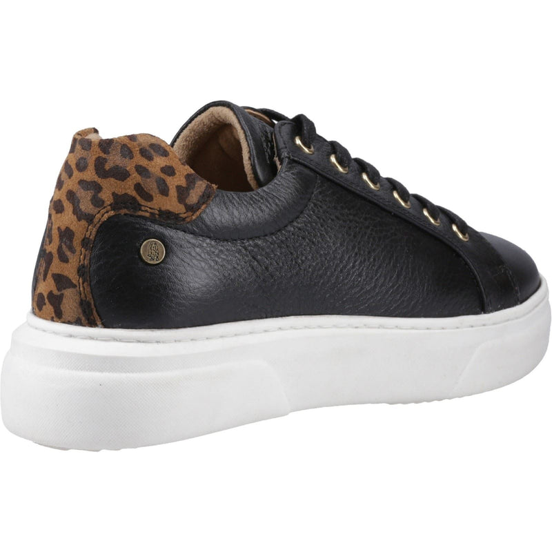 Hush Puppies Kathryn Leather Women's Black Trainers