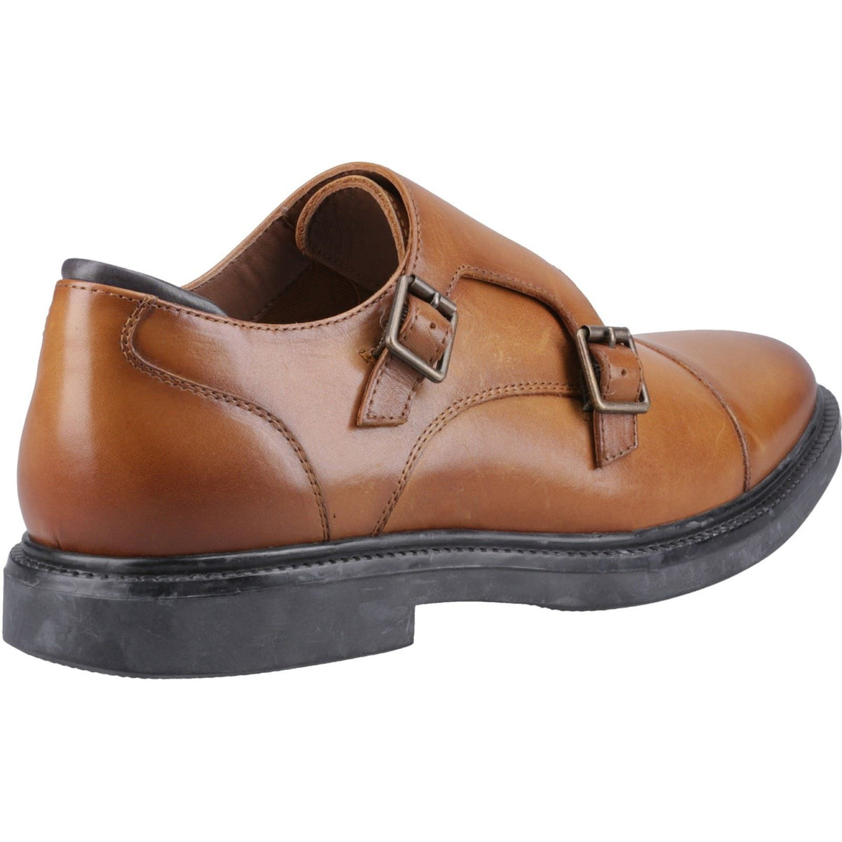 Hush Puppies Kane Leather Men's Tan Double Monk Shoes