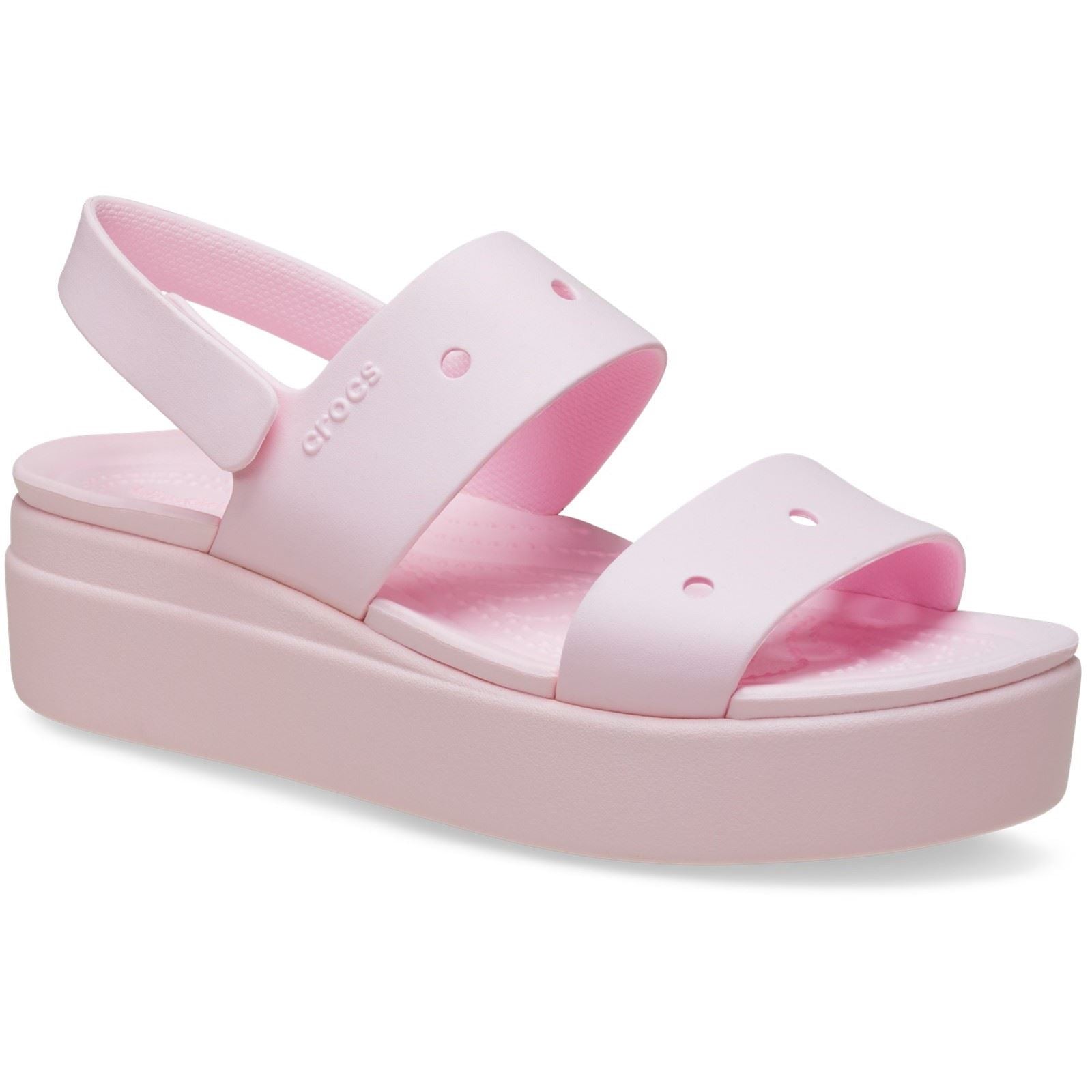 Crocs Brooklyn 4U Synthetic Women's Pink Milk Sandals