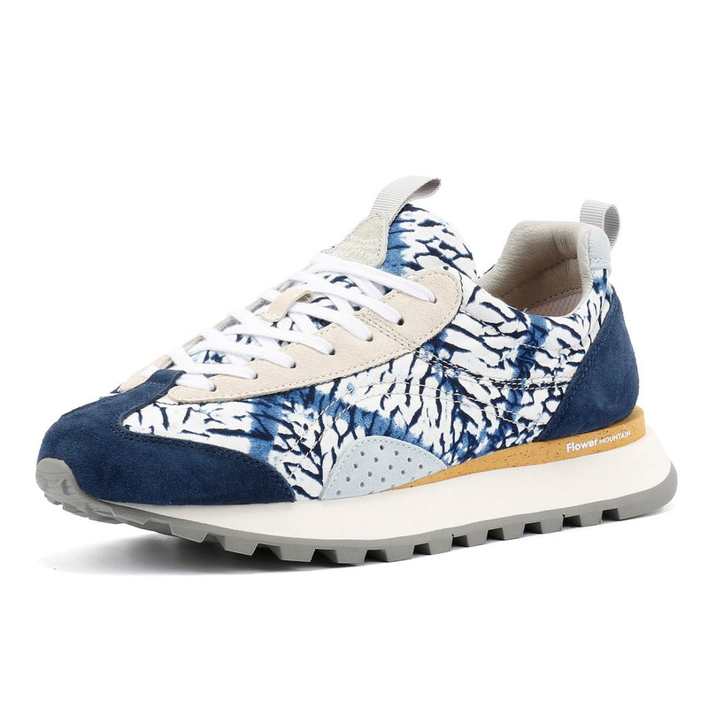 Flower Mountain New Asuka Blue Tie Dye Trainers