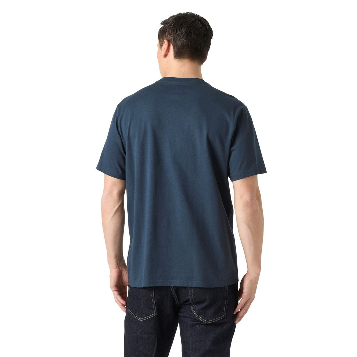 Helly Hansen Sport Staple T-Shirt Cotton Men's Blue Short Sleeve T-Shirts