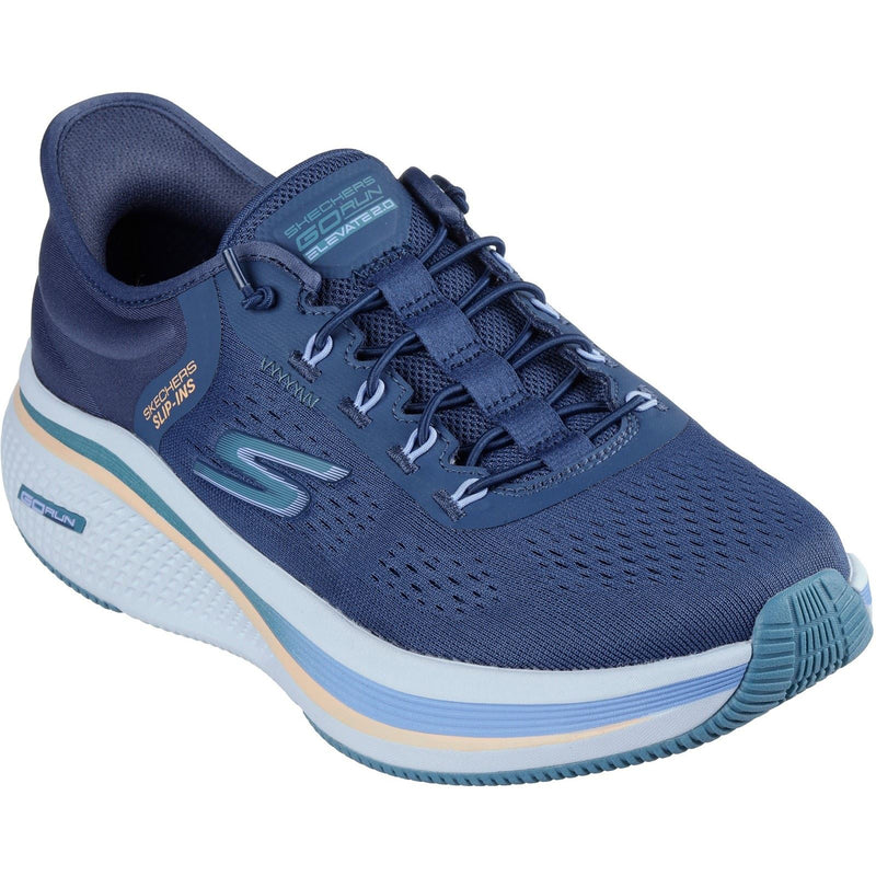 Skechers Performance Go Run Elevate 2.0 Banyan Textile Women's Navy/Teal Trainers