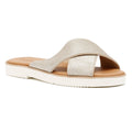 TOMS Mae Crossover Suede Women's Metallic Champagne Sandals