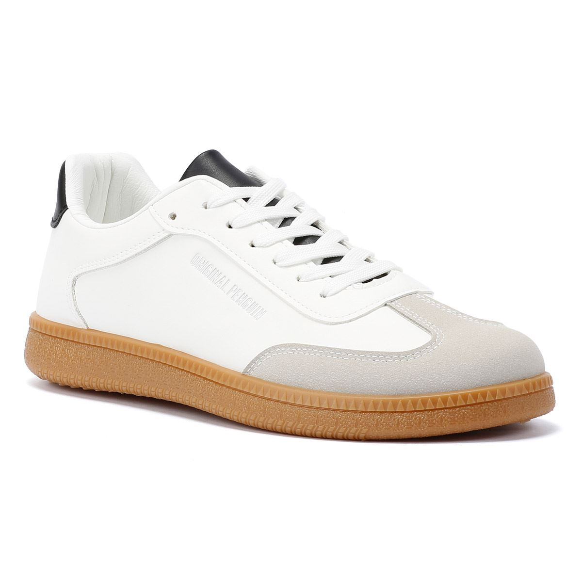 Penguin Salsa Men's White / Gum Trainers
