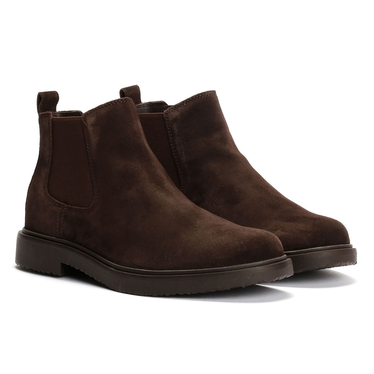 Geox Massimiano B Suede Men's Dark Brown Boots