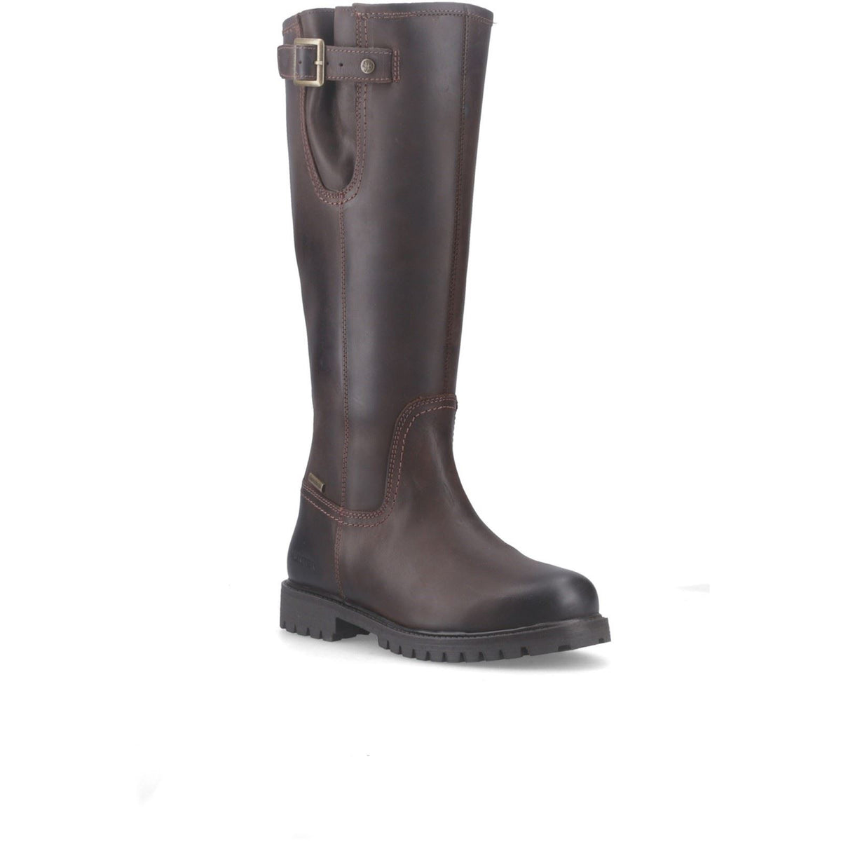 Hunter Tanna Tall WP Leather Women's Chocolate Brown Boots