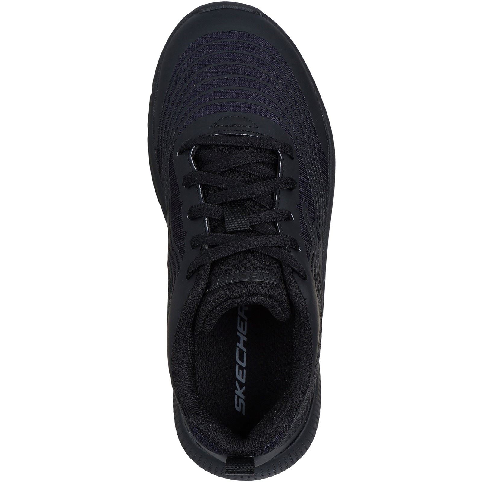 Skechers Microspec Advance Textile Junior Black Trainers