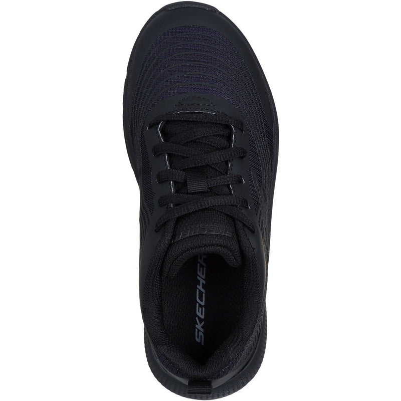 Skechers Microspec Advance Textile Junior Black Trainers