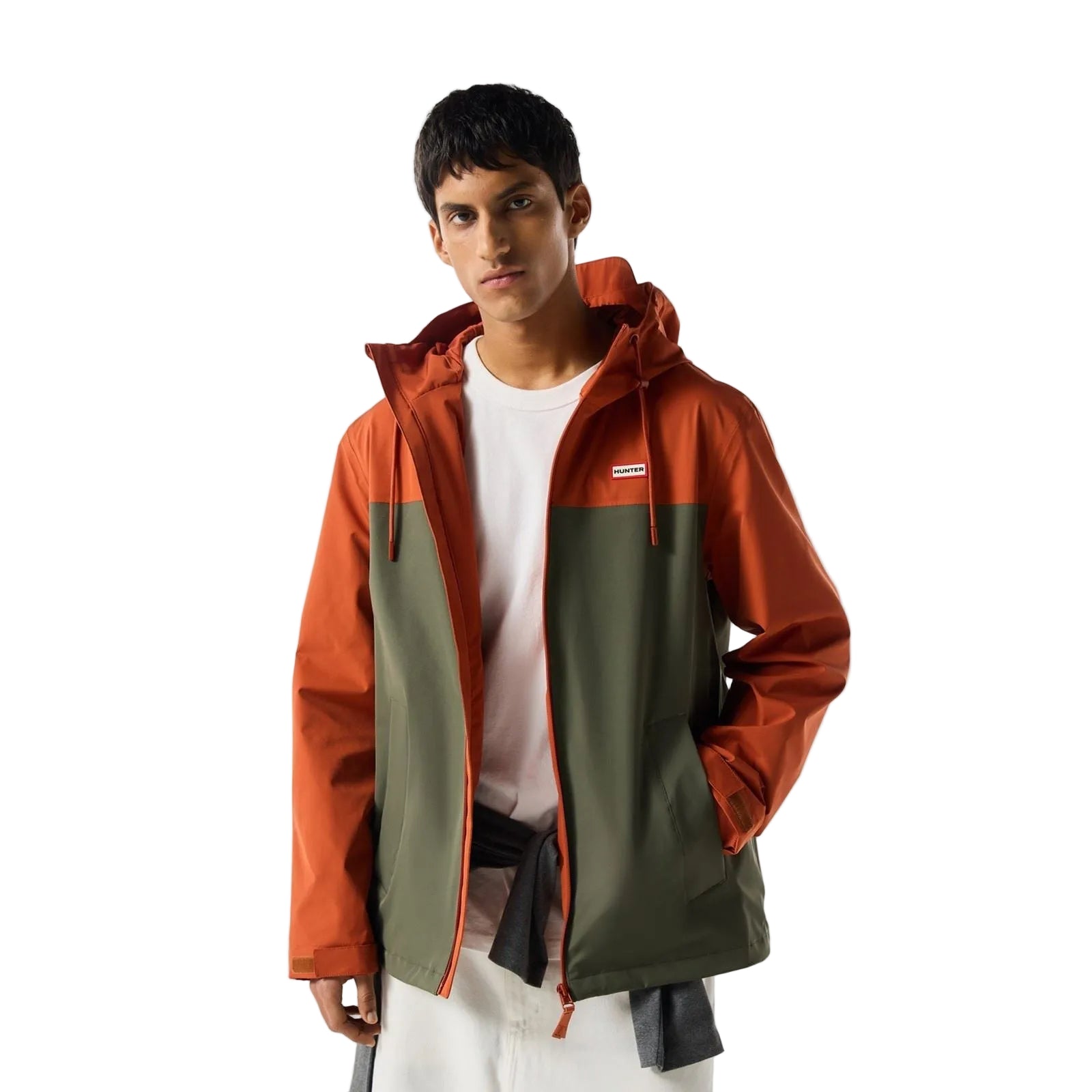 Hunter Original Mens Block Waterproof Men's Red Rain Jacket