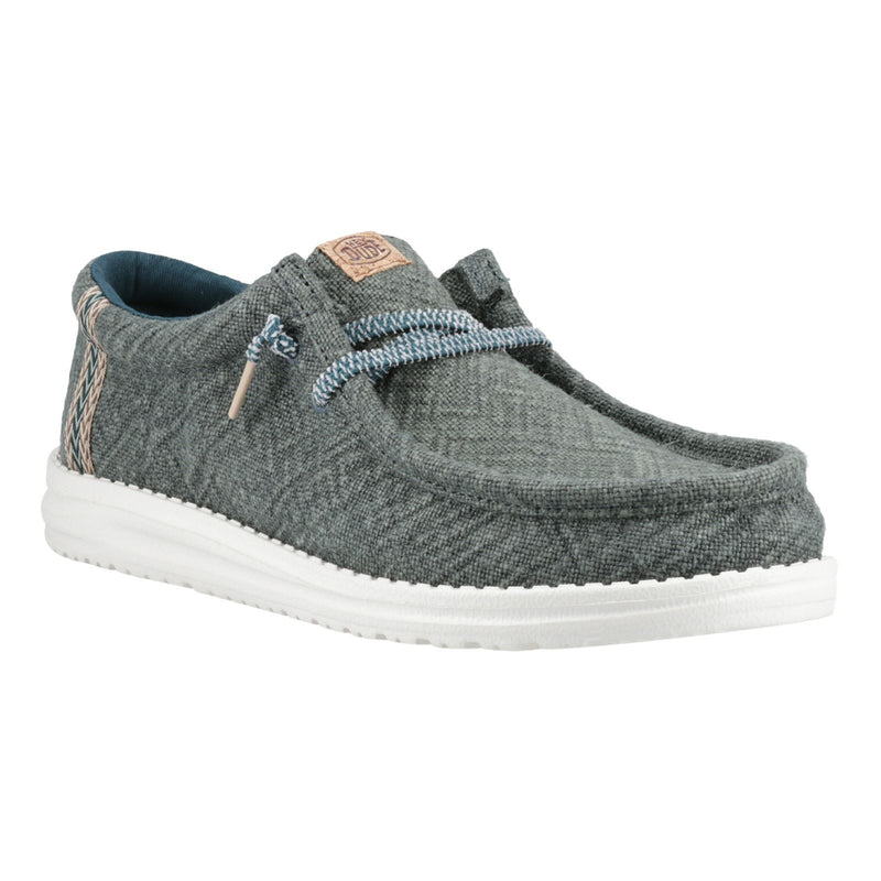 HEYDUDE Wally Jute Jute Men's Sea Green Moccasins Shoes