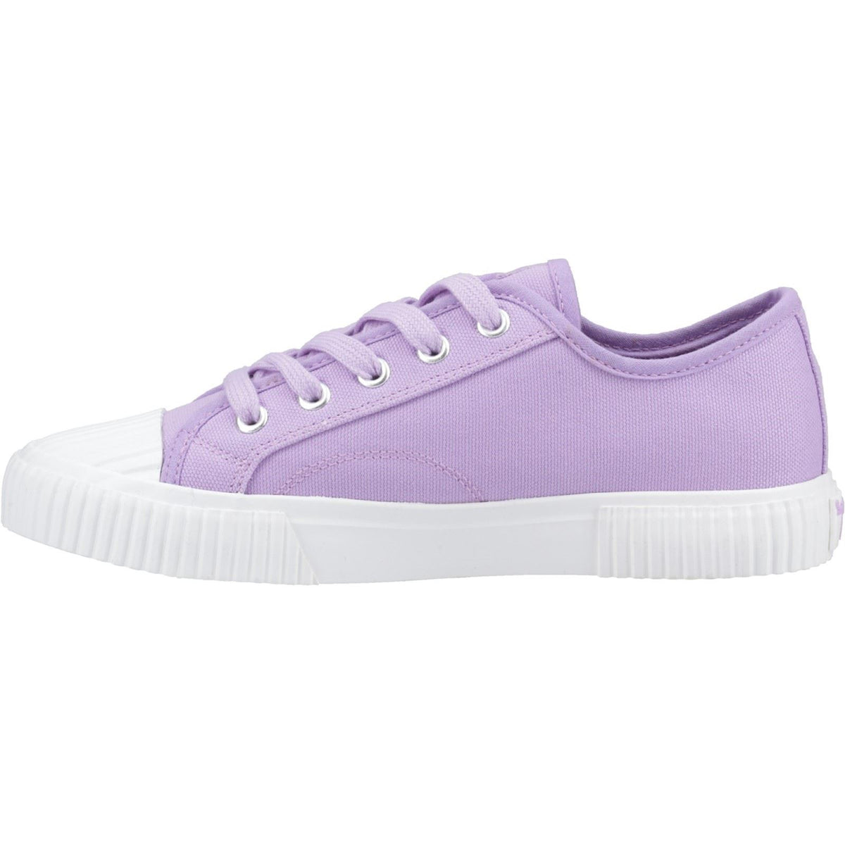 Hush Puppies Freya Canvas Textile Women's Lilac Trainers
