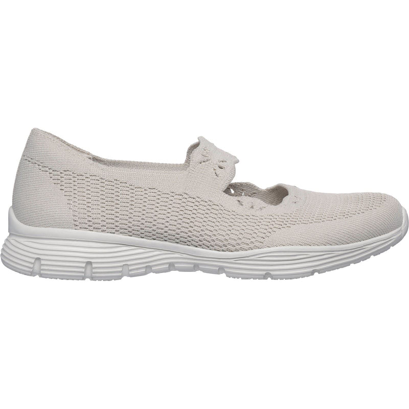 Skechers Seager Cute N' Coy Textile Women's Natural Trainers