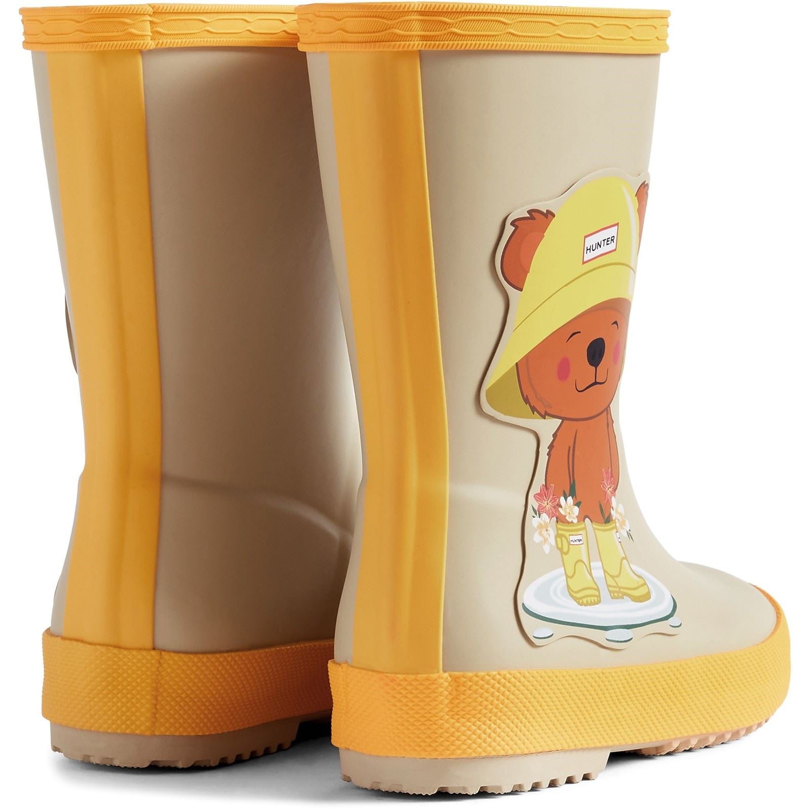 Hunter Kids First Bear Print Boot Rubber Kid's Bear Print Wellington Boots