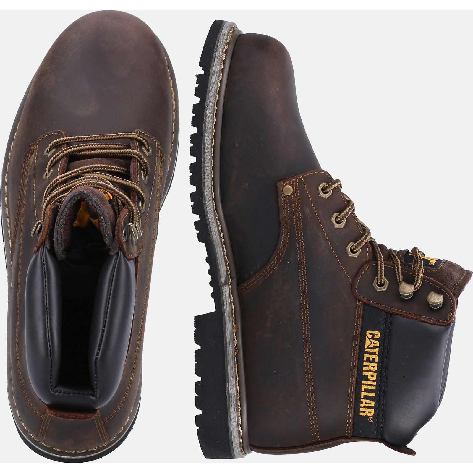 Caterpillar Powerplant S3 Nubuck Brown Safety Boots