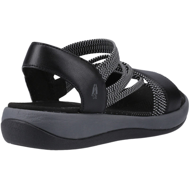 Hush Puppies Susanna Leather Women's Black Sandals
