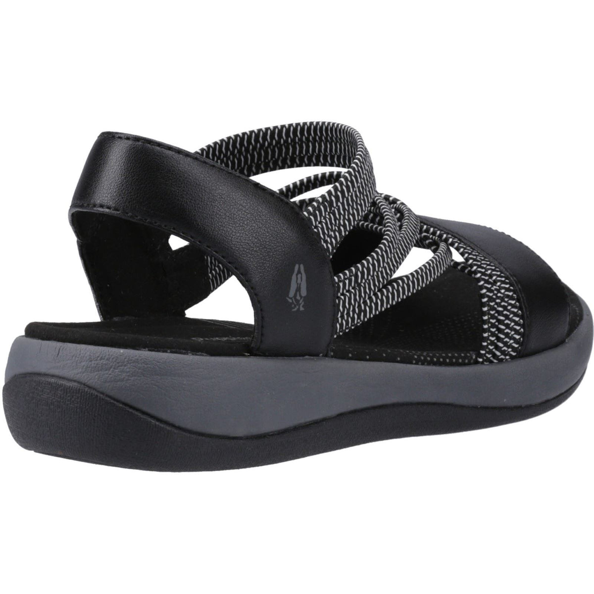 Hush Puppies Susanna Leather Women's Black Sandals