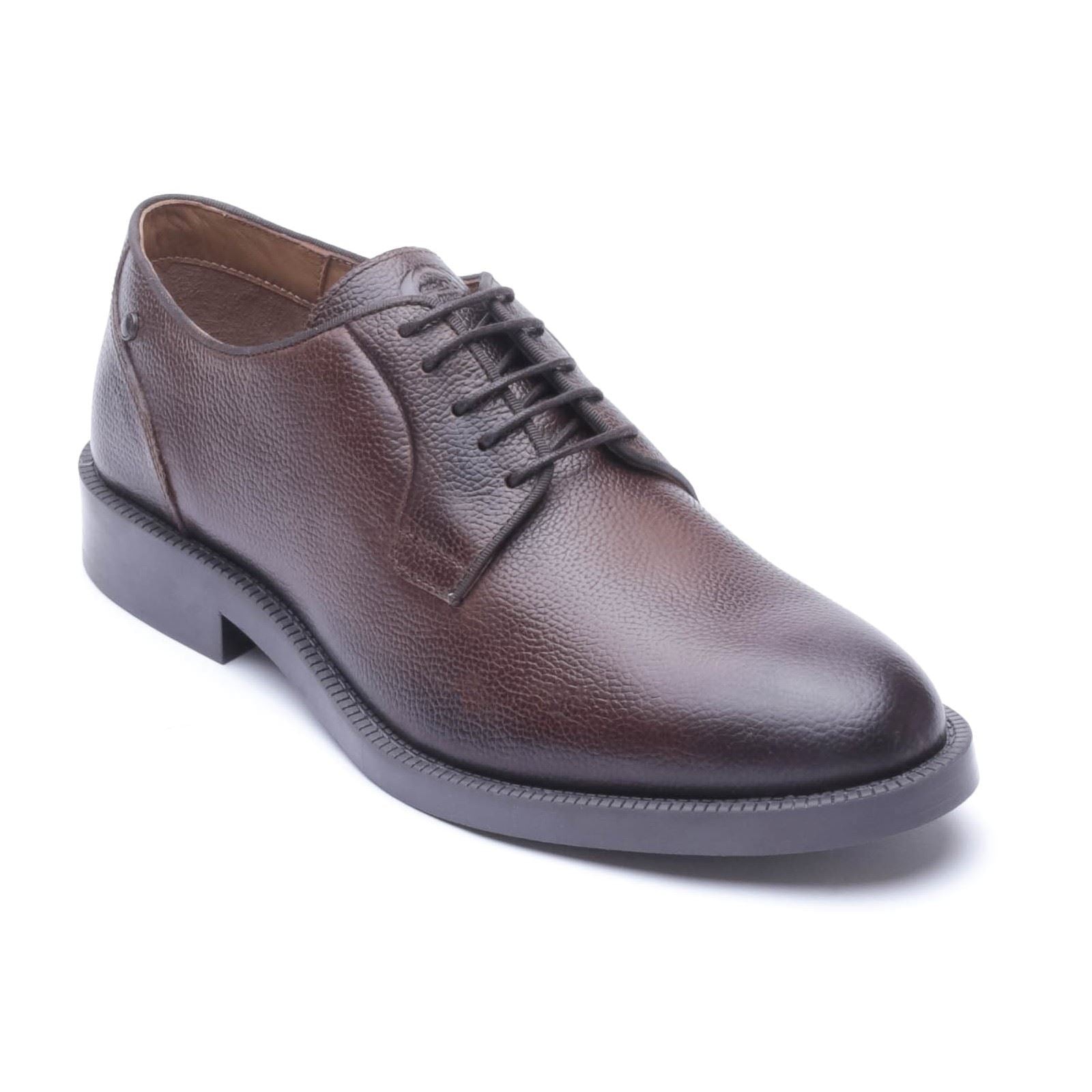 Base London Luca Leather Men's TUMBLED BROWN Derby Shoes