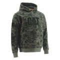 Caterpillar Trademark Cotton Men's Green Hooded Sweatshirt