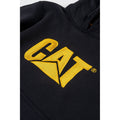 Caterpillar Trademark Cotton Men's Black Hooded Sweatshirt