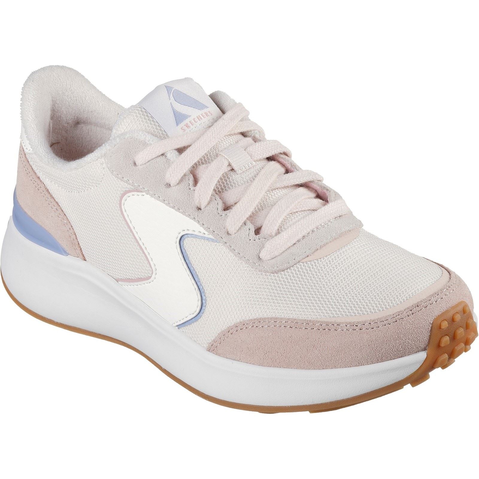 Skechers BLVD Retro Runner Leather Women's Light Pink/Purple Trainers