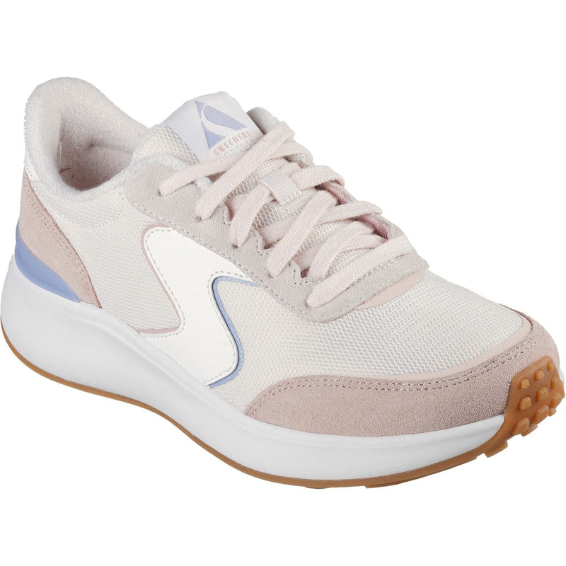 Skechers BLVD Retro Runner Leather Women's Light Pink/Purple Trainers