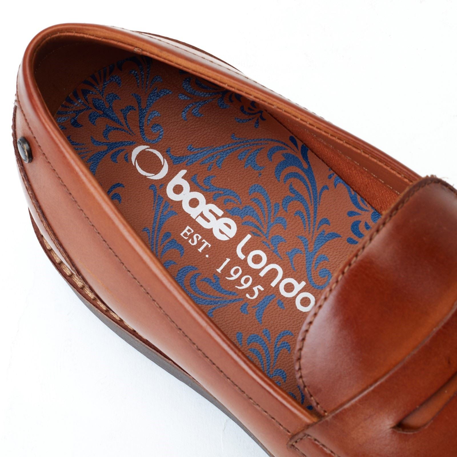 Base London Sid Leather Men's Tan Loafers