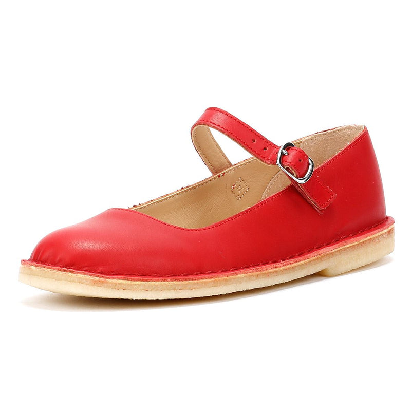 Clarks Originals Desert Jane Leather Women's Red Shoes