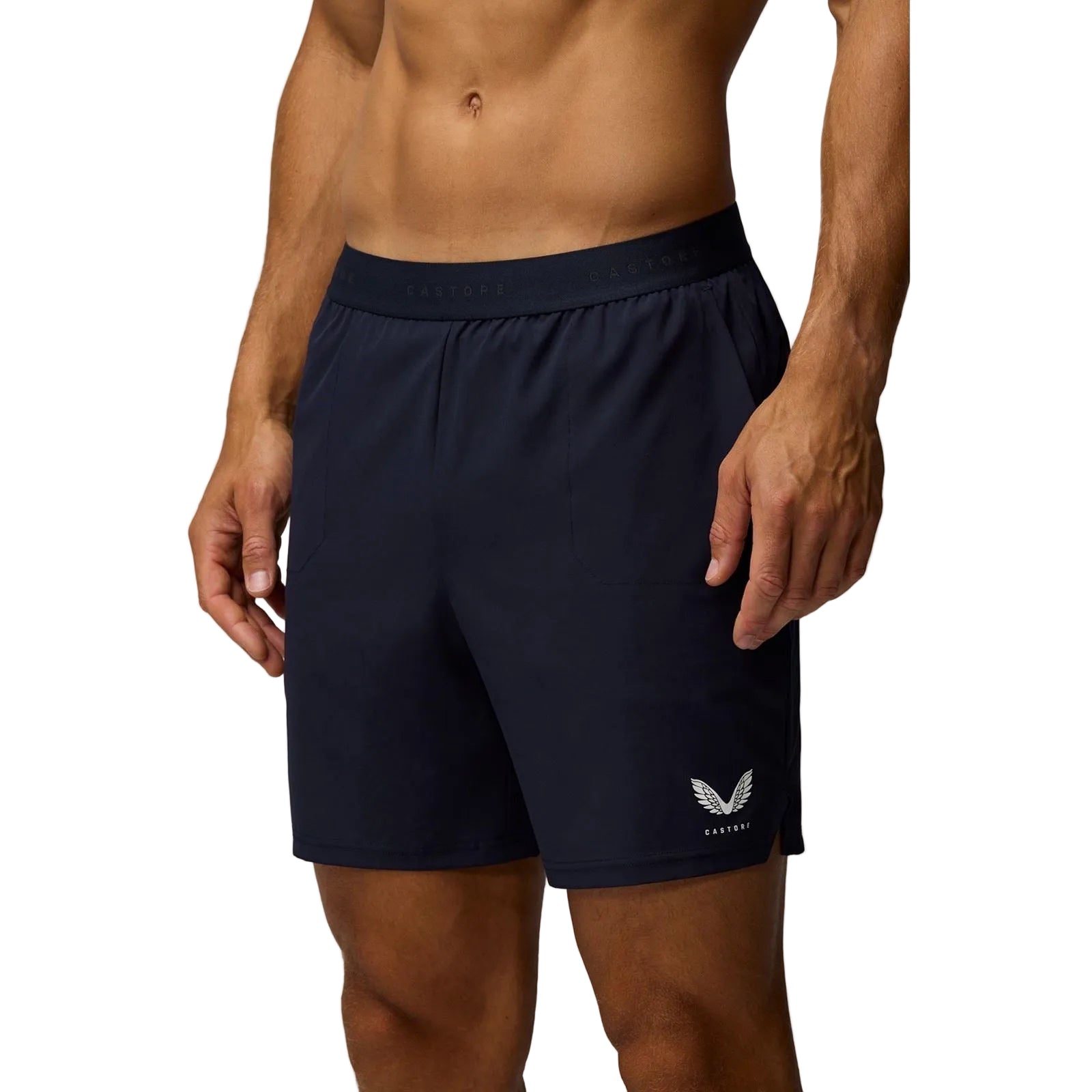 Castore Branded Elastic Shorts Polyester Men's Blue Activewear Shorts