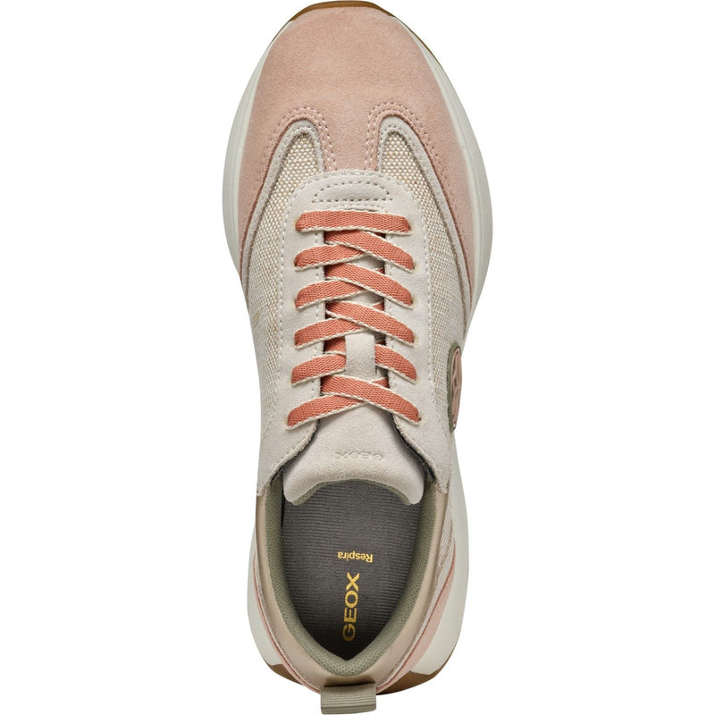 Geox D AMABEL Synthetic Women's Light Sand/Light Taupe Trainers