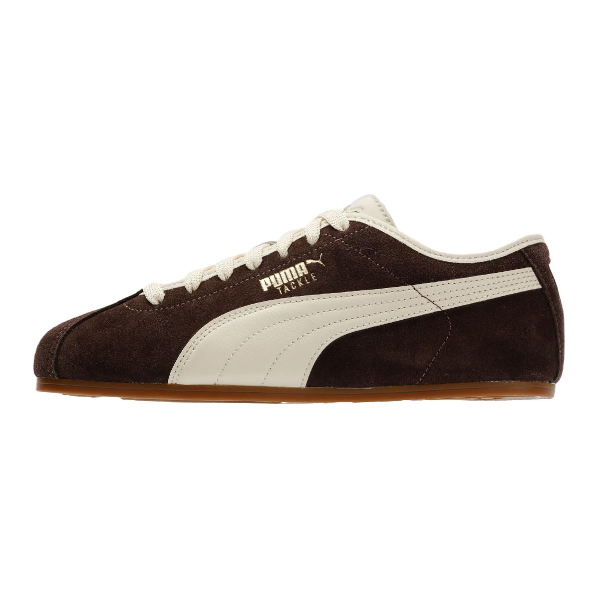 Puma Tackle Suede Chocolate/Alpine Snow Trainers
