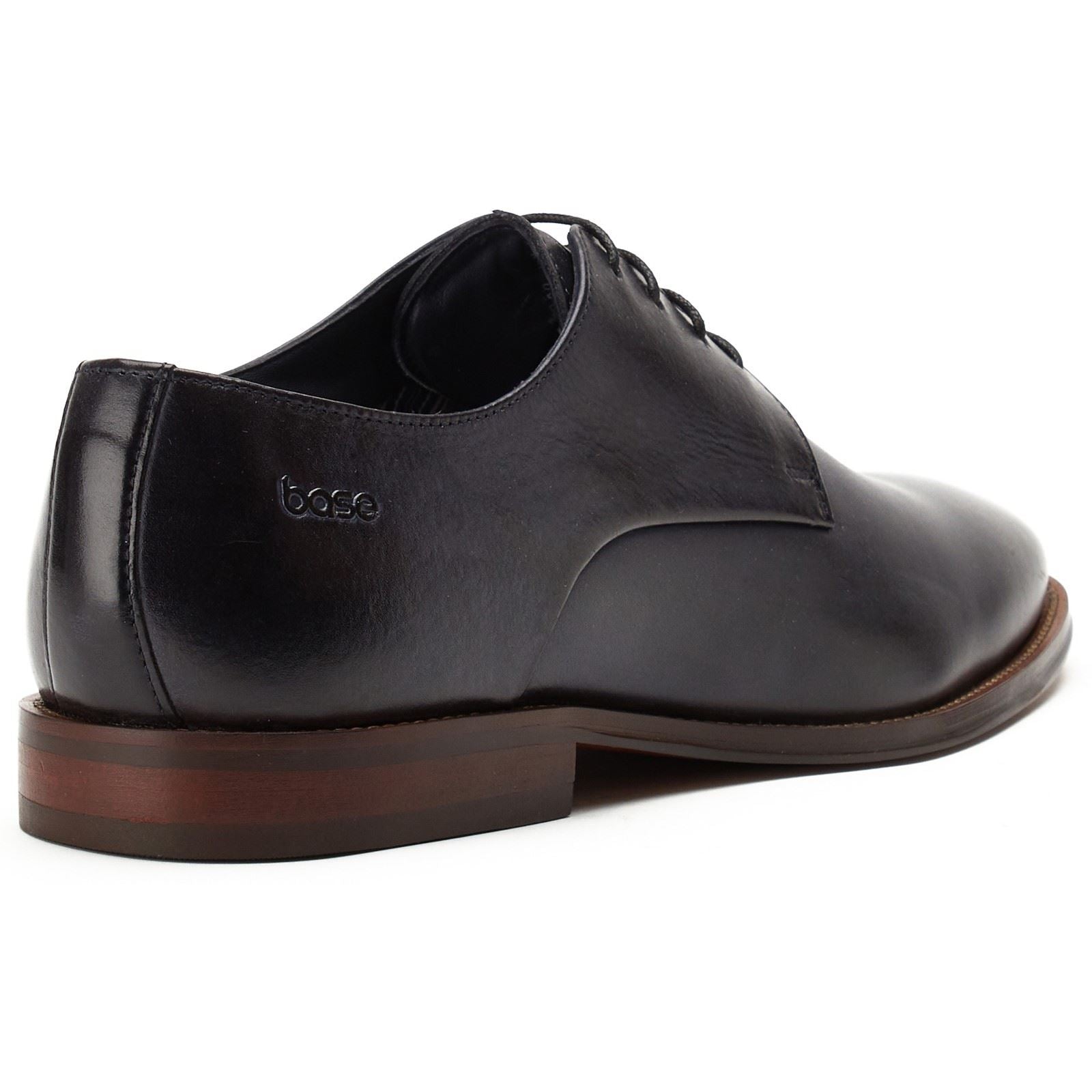 Base London Marley Derby Leather Men's Navy Lace-Up Shoes