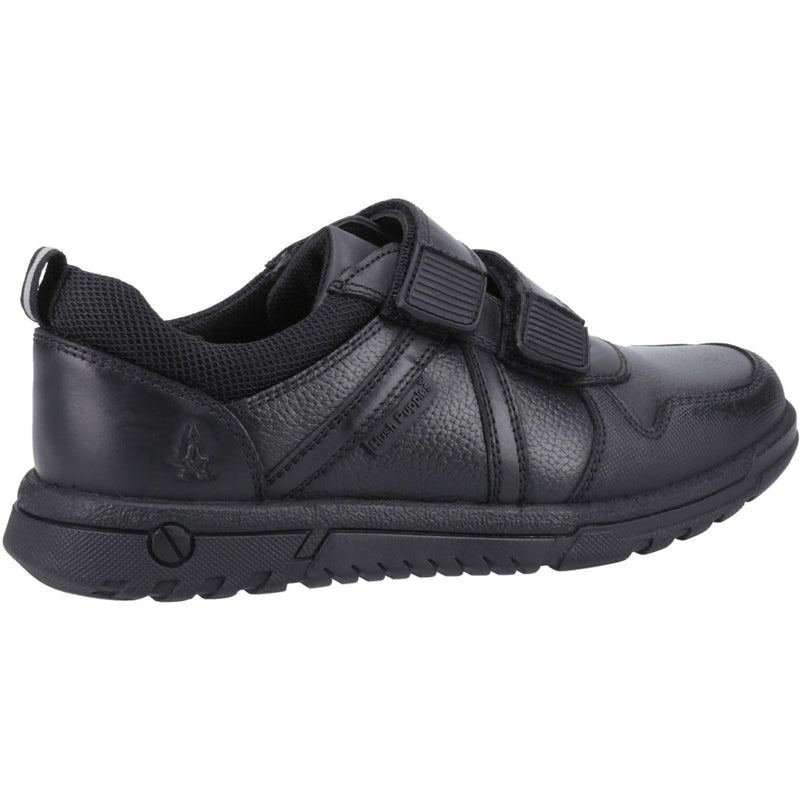 Hush Puppies Spencer Leather Junior Black Shoes