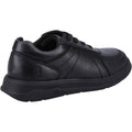 Hush Puppies Robert Leather Youth Boy's Black Lace-Up Shoes
