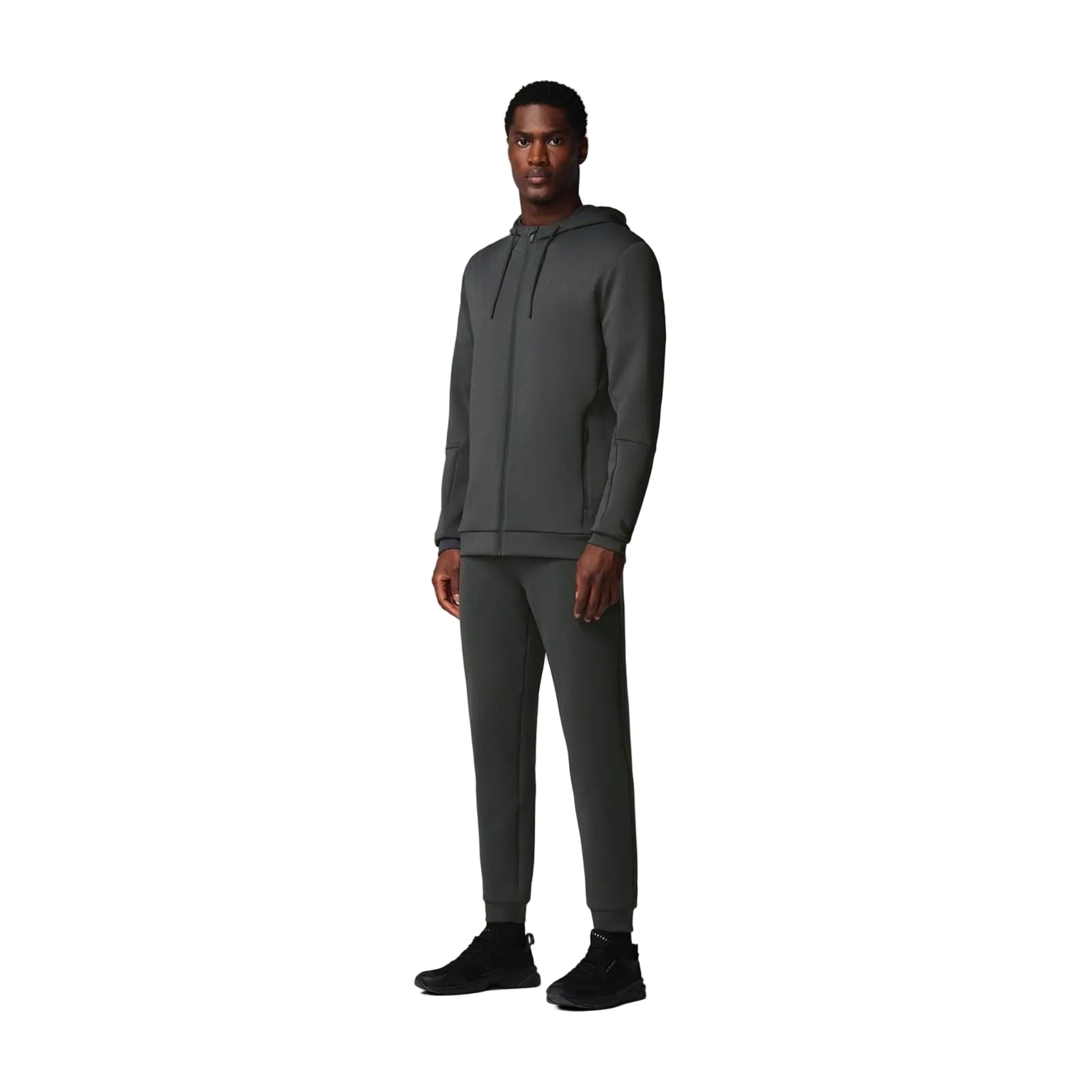 Castore Flex Full Zip Men's Grey Hooded Sweatshirt